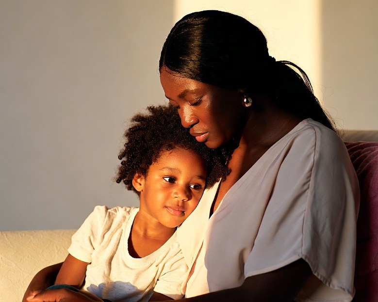 A mother and her child